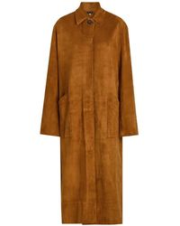 Stouls - Corleone Suede Trench Coat - Lyst