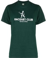 Sporty & Rich - T-shirt LA Racquet Club - Lyst