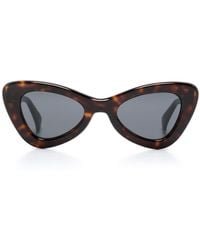 KENZO - Tortoiseshell-effect Cat-eye Sunglasses - Lyst