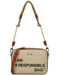 V73 - Logo Print Shoulder Bag - Lyst