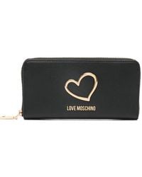 Love Moschino - Heart Leather Wallet - Lyst
