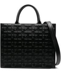 Elisabetta Franchi - Bold Monogram Large Shopper Bag - Lyst