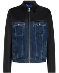 KARL LAGERFELD - Panelled Denim Jacket - Lyst