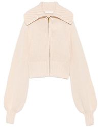Zimmermann - Ribbed-Knit Zip-Fastening Cardigan - Lyst