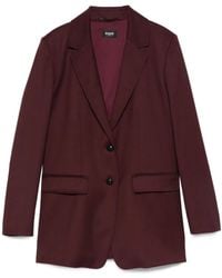 Marella - Blazer Met Gekerfde Revers En Twee Knopen - Lyst