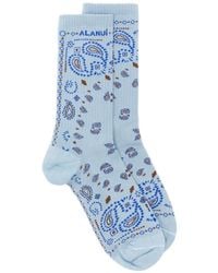 Alanui - Paisley-Pattern Socks - Lyst