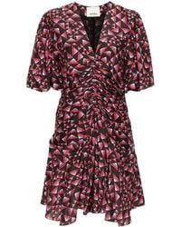 Isabel Marant - Lienne Ruched Mini Dress - Lyst