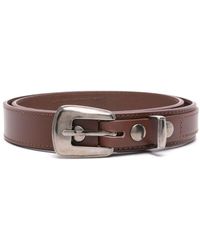 Lemaire - Buckle-fastening Leather Belt - Lyst