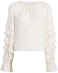 Cinq À Sept - Tiered-Ruffle Blouse - Lyst
