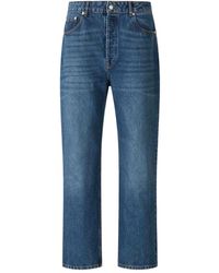 Officine Generale - Jeans Con Design A Cinque Tasche - Lyst