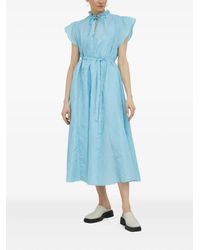Samsøe & Samsøe - Ruffled Tie Midi Dress - Lyst