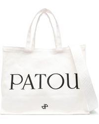 Patou - Bolso shopper con logo bordado - Lyst