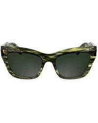 Longchamp - Striped Cat-Eye Sunglasses - Lyst