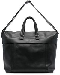 Orciani - Logo-plaque Leather Tote Bag - Lyst