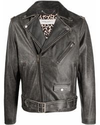 Golden Goose - Biker Leather Jacket - Lyst