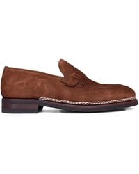 Bontoni - Buckled Stitch Detail Loafers - Lyst
