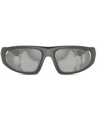 Prada - Logo-Plaque Geometric-Frame Sunglasses - Lyst