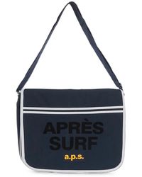 APRÈS SURF - Logo-Print Contrast-Trim Shoulder Bag - Lyst