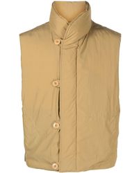 Lemaire Wadded Gilet in White | Lyst