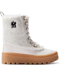 Mackage - Hero Wsh Shearling-Trim Lace-Up Boots - Lyst