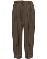 Brioni - Pantalon En Laine À Design Plissé - Lyst