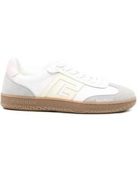 Balmain - Baskets Swan En Cuir - Lyst