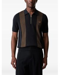 Fred Perry - Zip-Fastening Polo Shirt - Lyst