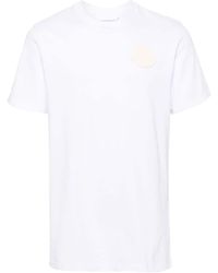 Moncler - T-Shirt mit Logo-Patch - Lyst