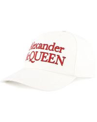 McQueen - Baseballkappe Mit Logo-Print - Lyst