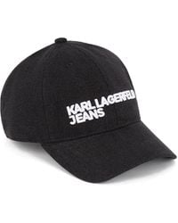 Karl Lagerfeld - Denim Baseball Cap - Lyst
