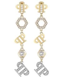 Philipp Plein - Pp Elements Crystal-Embellished Earrings - Lyst