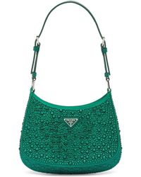 Prada - Cleo Crystal-embellished Shoulder Bag - Lyst