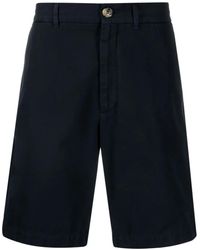 Brunello Cucinelli - Cotton Gabardine Bermuda Shorts - Lyst