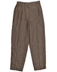 Brunello Cucinelli - Houndstooth-Pattern Tailored Trousers - Lyst