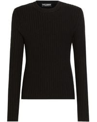 Dolce & Gabbana - Ribbed Wool Sweater - Lyst