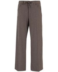 DARKPARK - Houndstooth-Pattern Drawstring-Fastening Trousers - Lyst