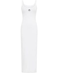 Marine Serre - Moon Logo Ribbed Jersey Dress - Lyst