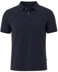 Guess - Monogram-Pattern Short-Sleeve Polo Shirt - Lyst
