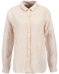 Barbour - Marine Gestreept Overhemd - Lyst