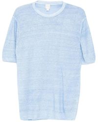 120% Lino - Linen Short-Sleeved T-Shirt - Lyst