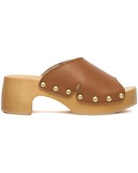 Scholl - Studded Leather Sandals - Lyst