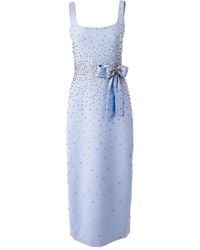 Carolina Herrera - Midikleid Mit Kristallen - Lyst