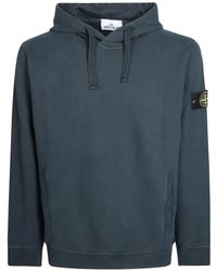 Stone Island - 6100048 Brushed Organic Cotton Fleece Sweatshirt - Lyst