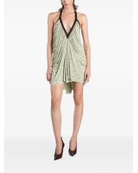Siedres - Robe Courte Sage À Perles - Lyst