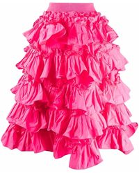 RED Valentino - Ruffled A-Line Skirt - Lyst