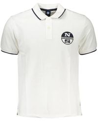 North Sails - Logo-Print Contrast-Trim Polo Shirt - Lyst