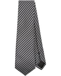 Giorgio Armani - Gestreifte Krawatte aus Seide - Lyst