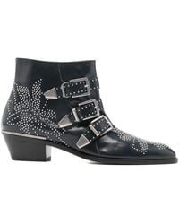 Chloé - Susanna Studded-Embellished Boots - Lyst