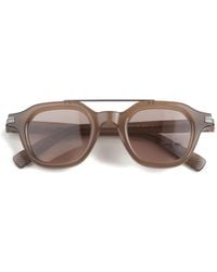 ZEGNA - Double-Bridge Round-Frame Sunglasses - Lyst