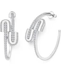 UNION LOS ANGELES - U Hoops Diamond Earrings - Lyst